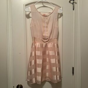 Pink Tonal Striped Dress